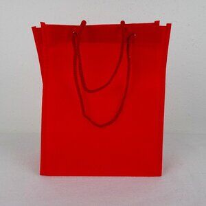 24 Reusable Gift Grocery Tote Bags w Handle Red for Shopping Parties Goodie Bags
